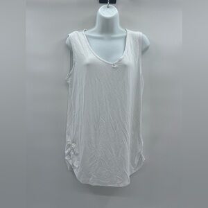 MagicMK Women's White Sleeveless Tank Top/Shirt - Size L